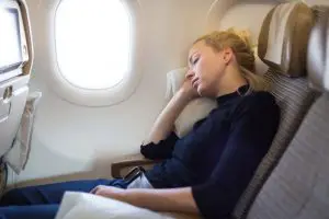 dormir en un avión