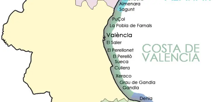 Costa de Valencia, como se le llama