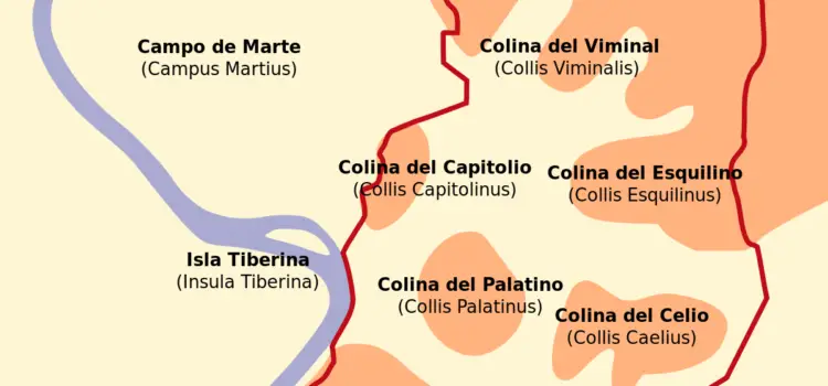 ¿De cuántas colinas está rodeada Roma?